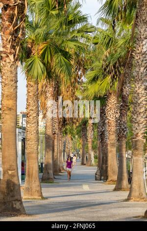 Konyaalti Strandpromenade in Antalya, Türkei Stockfoto
