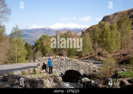 Ashness Bridge, Keswick Stockfoto