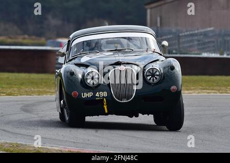 Marc Gordon, Jaguar XK150, Historic Touring Car Championship, Historic Sports Car Club, HSCC, Jim Russell Trophy Meeting, April 2021, Snetterton, Norf Stockfoto