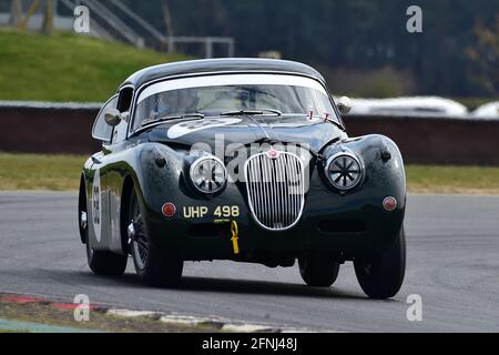 Marc Gordon, Jaguar XK150, Historic Touring Car Championship, Historic Sports Car Club, HSCC, Jim Russell Trophy Meeting, April 2021, Snetterton, Norf Stockfoto