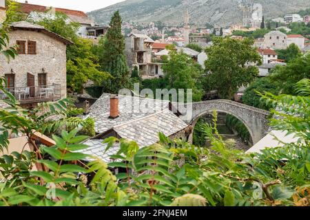 Altstadt von Mostar, BiH Stockfoto