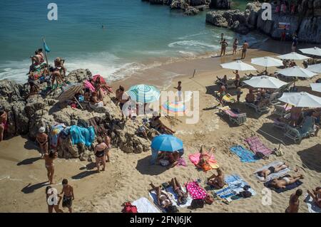 Praia da Rainha, Cascais, B.. Lissabon, Portugal Stockfoto