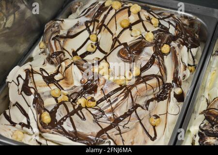 Kinder-Xeno-Eis, Cremestake, Nahaufnahme, Italien Stockfoto