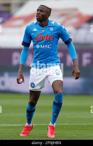 Victor Osimhen (SSC Napoli) während des ACF Fiorentina gegen SSC Napoli, Spiel der italienischen Fußballserie A, Florenz, - Foto .LiveMedia/Francesco Scaccianoce Stockfoto