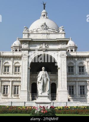Victoria Memorial - ein großes Marmorgebäude in Kalkutta, Indien Stockfoto
