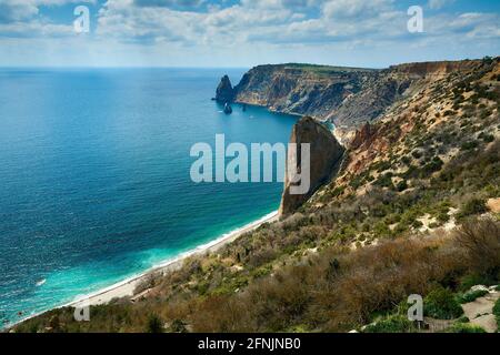 Cliffs of moher an der Küste. Stockfoto