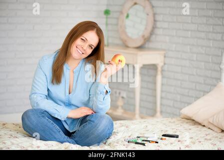 Diabetes. Diabetes-Konzept. Diabetes liefert zu Hause. Diabetiker Stockfoto