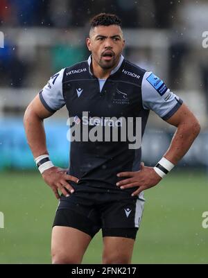 Luther Burrell von Newcastle Falcons während des Spiels der Gallagher Premiership im Kingston Park, Newcastle upon Tyne. Bilddatum: Montag, 17. Mai 2021. Stockfoto