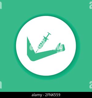 Bluttest Hormone Farbe Glyphe Symbol. Medizinisches und wissenschaftliches Konzept. Labordiagnostik. Piktogramm für Web, mobile App, Promo. UI UX Design eleme Stock Vektor