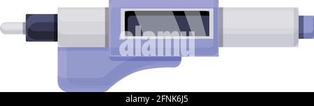 Symbol für digitalen Mikrometer-Bremssattel. Karikatur des digitalen Mikrometer-Bremssattelvektor-Symbols für Webdesign isoliert auf weißem Hintergrund Stock Vektor