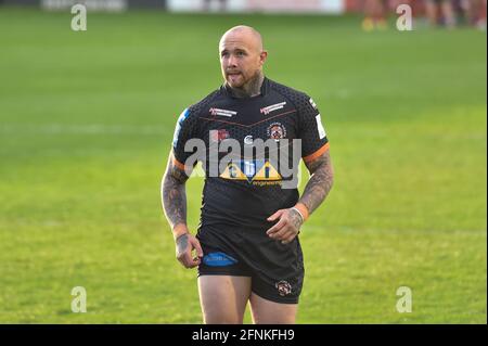 Castleford, Großbritannien. Mai 2021. Nathan Massey (14) von Castleford Tigers während des Spiels in Castleford, Vereinigtes Königreich am 5/17/2021. (Foto von Richard Long/News Images/Sipa USA) Quelle: SIPA USA/Alamy Live News Stockfoto