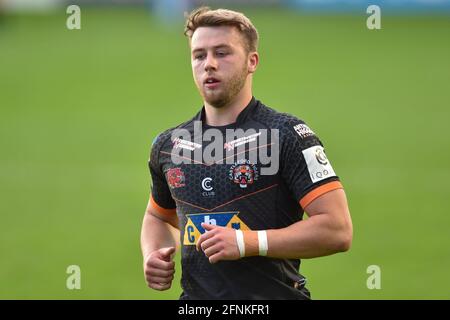Castleford, Großbritannien. Mai 2021. Danny Richardson (7) von Castleford Tigers während des Spiels in Castleford, Vereinigtes Königreich am 5/17/2021. (Foto von Richard Long/News Images/Sipa USA) Quelle: SIPA USA/Alamy Live News Stockfoto