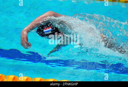 Femke Heemskerk (NED) im Halbfinalserien-50-Meter-Freistil während der Len-Europameisterschaft am 17. Mai 2021 in der Duna Arena in Budapest, Ungarn Credit: SCS/Soenar Chamid/AFLO/Alamy Live News Stockfoto