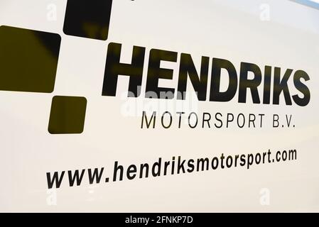 Valencia, Spanien. Mai 2021. Hendriks-Logo auf dem Circuit Ricardo Tormo. (Foto: Xisco Navarro/SOPA Images/Sipa USA) Quelle: SIPA USA/Alamy Live News Stockfoto