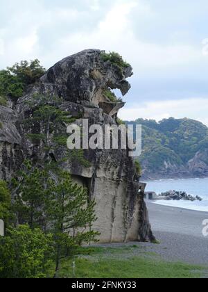 Lion Rock in Kumano, Präfektur Mie, Japan Stockfoto