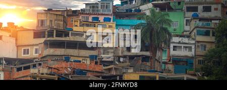 Favelas von Rosinha in Rio de Janeiro. Brasilien Stockfoto