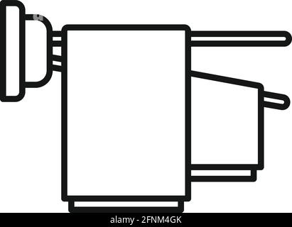 Symbol für Trocknerstifte, Umrissstil Stock Vektor