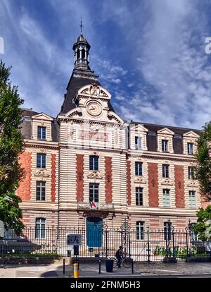 Frankreich. Rennes; Stadt; Departement Ille-et-Vilaine, Bretagne. Die Lycée Émile-Zola ist eine der ersten neun französischen Lykées, die 1802 gegründet wurde und die trägt Stockfoto