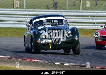 Marc Gordon, Jaguar XK150, Historic Touring Car Championship, Historic Sports Car Club, HSCC, Jim Russell Trophy Meeting, April 2021, Snetterton, Norf Stockfoto