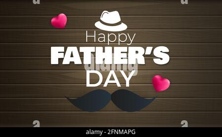 Alles gute zum Vatertag Hintergrund. Poster, Flyer, Grußkarte, Header für Website. Vektorgrafik Stock Vektor