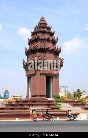 Das Unabhängigkeitsdenkmal in Phnom Penh Kambodscha Stockfoto