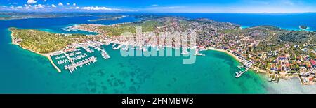 Insel Murter Archipel Luftpanorama, Dalmatien Region von Kroatien Stockfoto