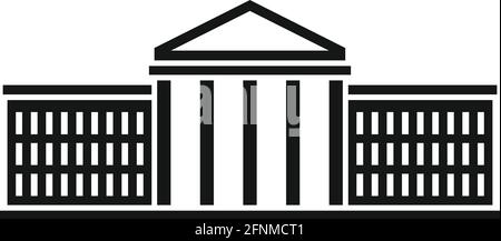 landtagsikone, einfacher Stil Stock Vektor