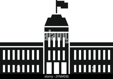 stadtparlament-Ikone, einfacher Stil Stock Vektor