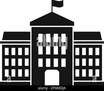 Tower parliament-Ikone, einfacher Stil Stock Vektor
