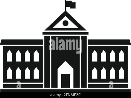 Parlamentarische Architekturikone, einfacher Stil Stock Vektor