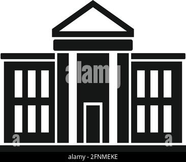 Symbol des nationalparlaments, einfacher Stil Stock Vektor