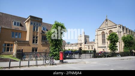 Mansfield College Teil der Universität Oxford in Großbritannien, aufgenommen am 25. Juni 2020 Stockfoto