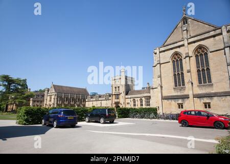 Mansfield College Teil der Universität Oxford in Großbritannien, aufgenommen am 25. Juni 2020 Stockfoto