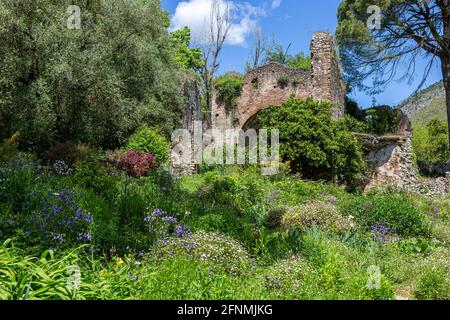 Garten von Ninfa Stockfoto