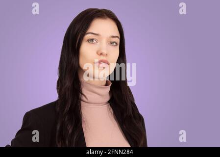 Geschäftsfrau, professionelle Angestellte, Studioaufnahme Stockfoto