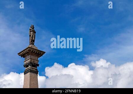 Statue von Tiradentes in Ouro Preto, Minas Gerais, Brasilien Stockfoto