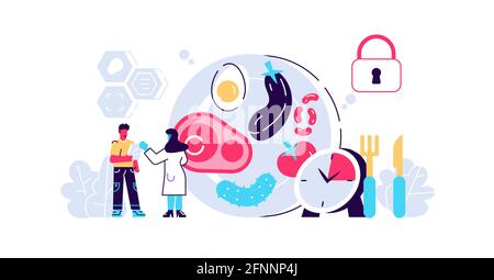 Zeit Ernährung und richtige gesunde Ernährung Plan Stock Vektor