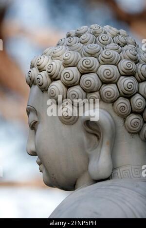 Hong Hien TU buddhistischer Tempel. Buddha-Statue. Frejus. Frankreich. Stockfoto