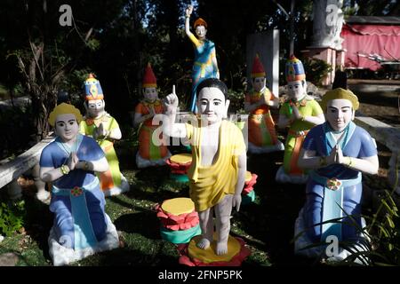 Hong Hien TU buddhistischer Tempel. Frejus. Frankreich. Stockfoto