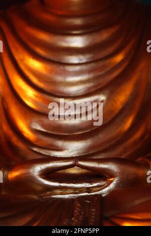 Hong Hien TU buddhistischer Tempel. Buddha-Statue von Shakyamuni. Frejus. Frankreich. Stockfoto