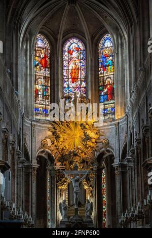 In Saint Merri chuch, Paris, Frankreich Stockfoto