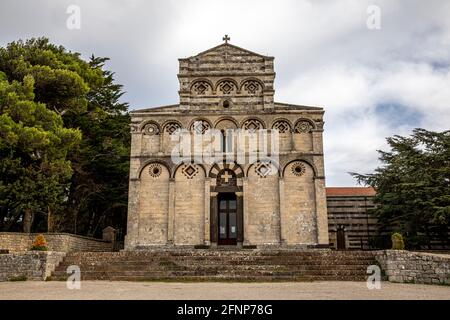 Basilika San Pietro di Sorres, Sardinien, Italien Stockfoto