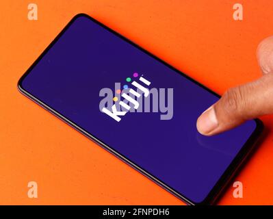 Assam, indien - 18. Mai 2021 : Kijiji-Logo auf Telefonbildschirm Stock image. Stockfoto