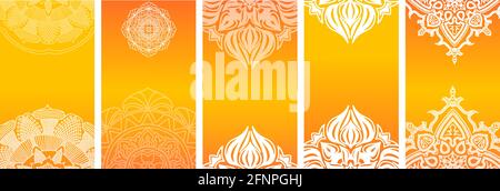 Trendy bearbeitbaren Vorlage für soziale Netzwerke Geschichten Stock Vektor