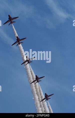 Royal Air Force Red Arrows Stockfoto