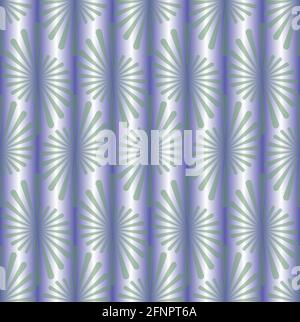 Nahtloser Hintergrund mit violettem Metallic-Verlauf und feinen grünen Mustern Stock Vektor