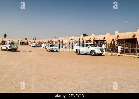 AL AIN, VAE - 8. MÄRZ 2017: Blick auf den Tiermarkt in Al Ain, VAE Stockfoto