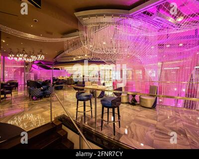 Las Vegas, 26. JANUAR 2021 - Innenansicht des Cosmopolitan Casino Stockfoto
