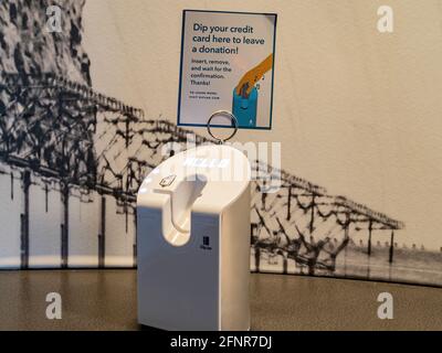 Boulder City, 28. FEB 2021 - Innenansicht des Hoover Dam Museums Stockfoto