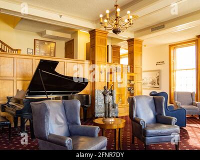 Boulder City, 28. FEB 2021 - Innenansicht des Hoover Dam Museums Stockfoto